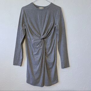 Altar'd State Gray Faux Wrap Dress SZ M